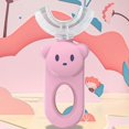 thumbnail image 2 of 4 Pack Kids U-Shaped Toothbrush Toothbrush U Full Mouth Toothbrush Children's Manual Brush Head Food Grade Soft Silicone Brush Head Cleaning, 2 of 5