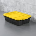thumbnail image 4 of Sterilite 10 Gallon Stacker Tote Plastic, Yellow Lily, 4 of 14
