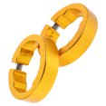 thumbnail image 2 of Bike Handlebar Grip Lock Rings for Securing Bicycle Grips in Place Golden Aluminum Alloy 8 mm, 2 of 8