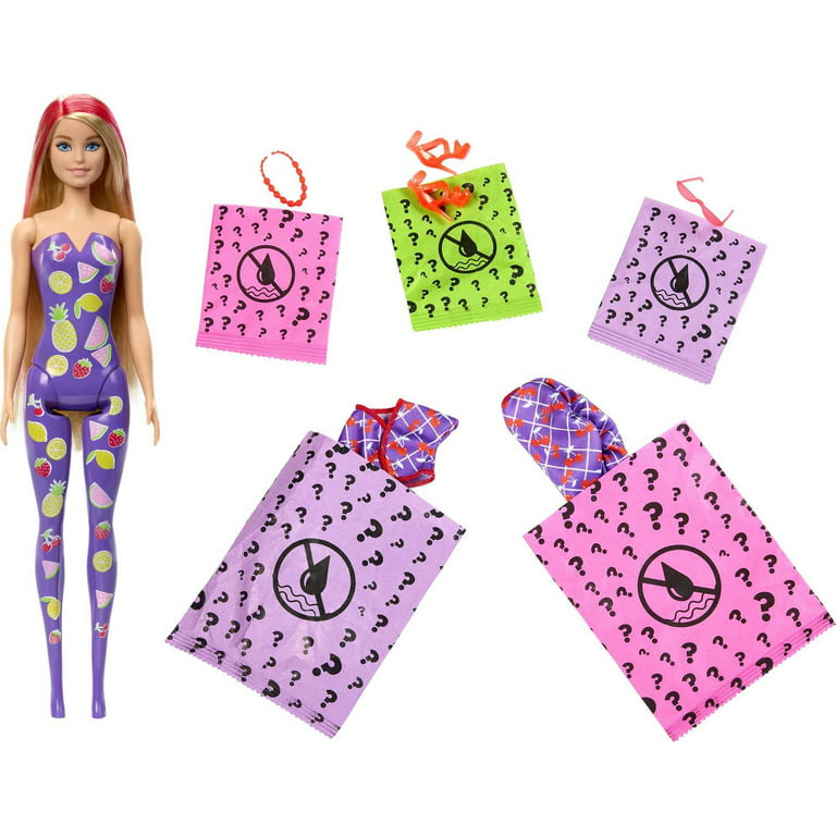 Barbie Pop Reveal Doll & Accessories, Rise & Surprise Fruit Series Gift Set  with