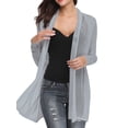 thumbnail image 5 of Doaraha Women's Lapel Lightweight Open Front Cardigan Long Sleeve, 5 of 8