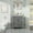 Gray, variant on 24" Freestanding Bathroom Vanity with Ceramic Sink Top, Faucet, Classic Tapered legs