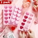 thumbnail image 2 of Paquete de 3 Moldes de Silicona para Cubitos de Hielo con Forma de Corazón, Ideales para Chocolate, Dulces, y Cakepops., 2 of 5