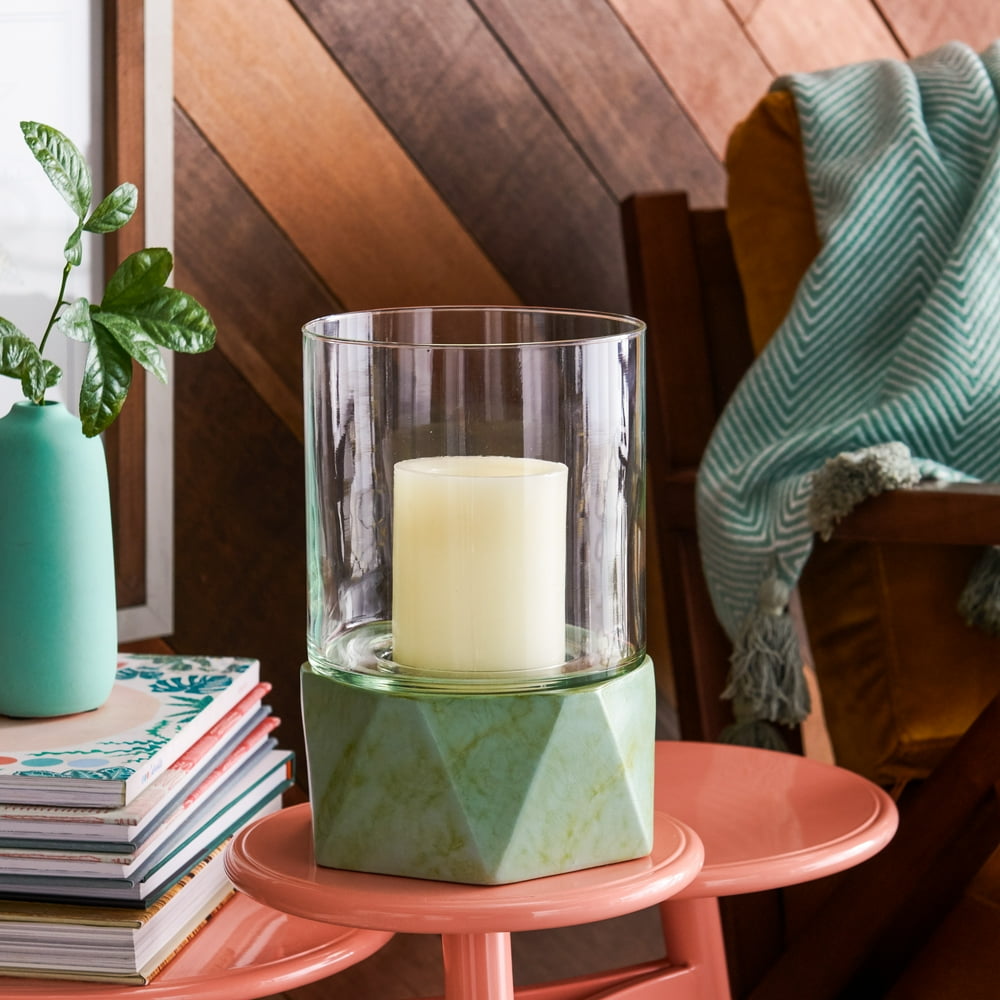 Galway Green Ceramic Glass Votive Candle Holder by Drew Barrymore