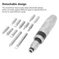 thumbnail image 3 of Ratchet Screwdriver Set, Increase Friction Ratchet Screwdriver Bit Set Easily Replace Detachable Non Slip Texture with Riveted Bead for Mechanical Environment, 3 of 7