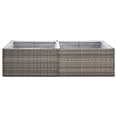 thumbnail image 2 of vidaXL Garden Planter Grey 157x80x40 cm Poly Rattan, 2 of 5