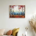 thumbnail image 4 of Nawypu Large Framed Wall Art for Living Room Bedroom Modern Wall Decor of Red Leaves White Birch Tree Painting Artwork Wall Decoration with Soild Wood Dark Framed Easy to Hang for Home Wall Art, 4 of 4