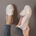 thumbnail image 3 of Women'S Wedge Canvas Shoes Slip-On Comfortable Flat Loafers Casual Shoes shikongkuajing, 3 of 7
