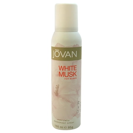 Jovan White Musk Perfumed Deodorant Spray for Women, 5