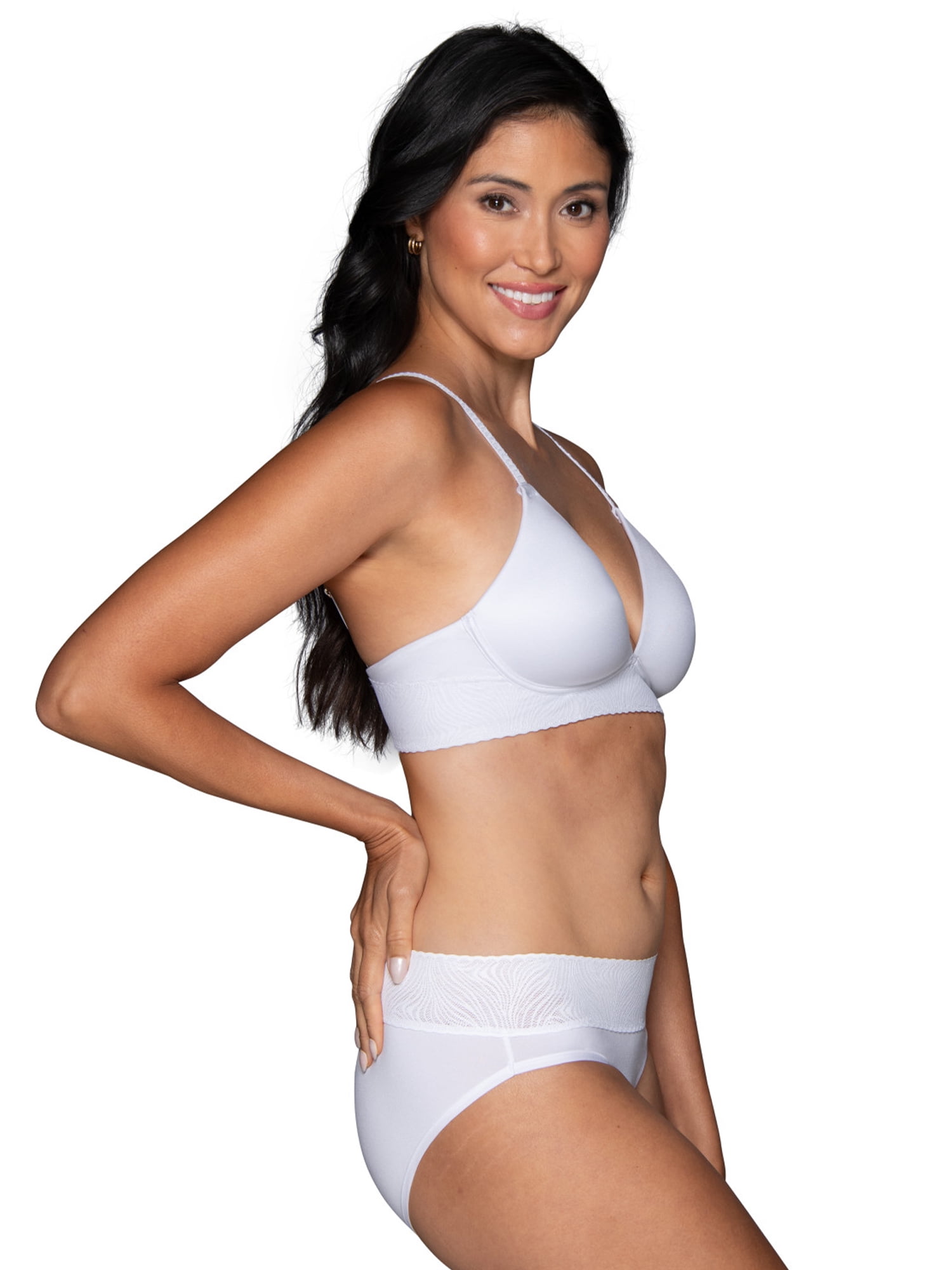 Vanity Fair Lingerie Women's Effortless Wireless Bra, Buttery Soft and Lightweight, Style 77164