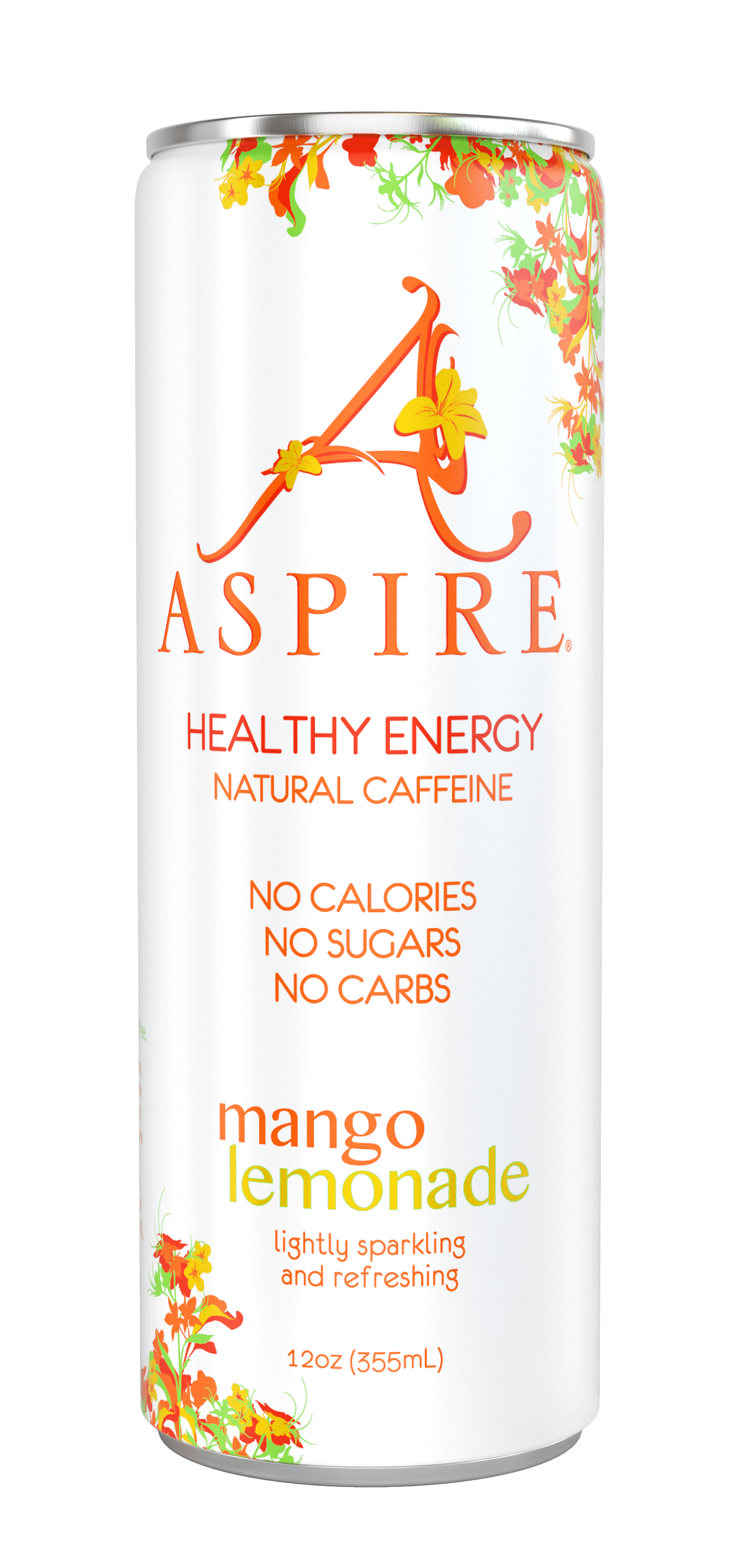 Aspire Healthy Energy Drinks Mango Lemonade Single Can 12 fl oz