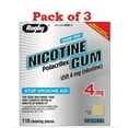 thumbnail image 3 of Rugby Nicotine Gum Stop Smoking Aid Polacrilex Sugar Free USP 110ct, 3-Pack, 3 of 5
