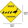 thumbnail image 3 of Duck Crossing Signs - Duck Crossing Sign Reflective Metal 12"x12" Duck Pond Sign Farm Organic Country Petka Signs and Graphics Suitable for Indoor and Outdoor Ducks Sign Backyard Garage Cave Office, 3 of 4