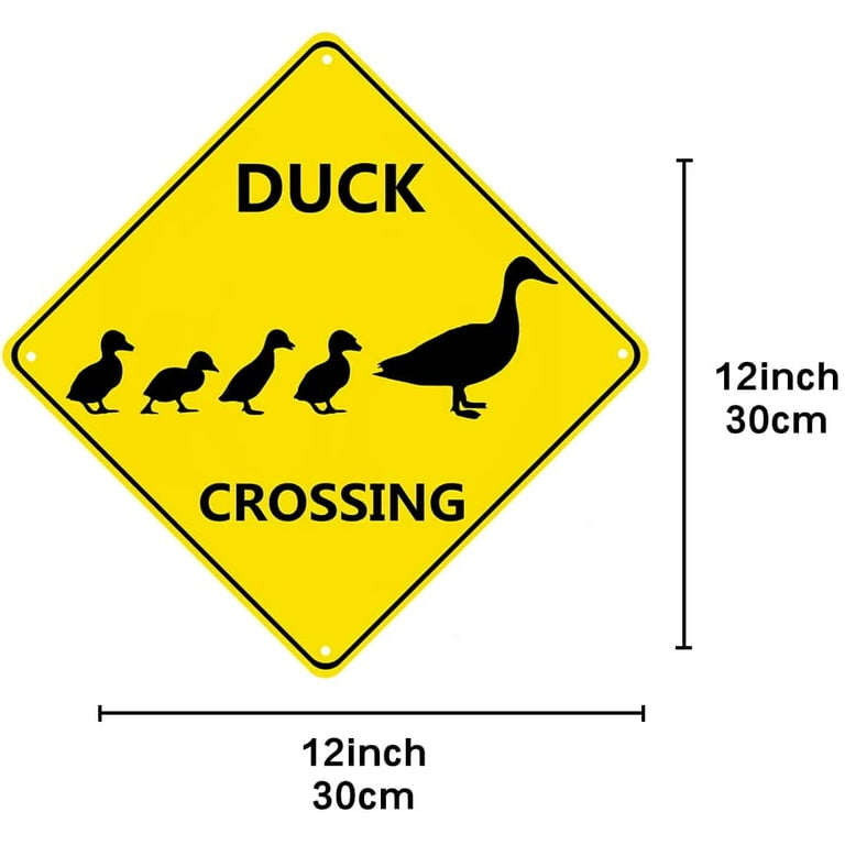 Duck Crossing Road Sign