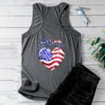 thumbnail image 4 of Aloohaidyvio American Flag Tank Tops for Women Funny USA Flag Graphic Sleeveless Tshirt 4th of July Memorial Day Gift Tee Vest, 4 of 5