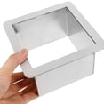 thumbnail image 2 of Garbage Chute Counters Trash Grommet Pan Ring Molds Stainless Steel Grommets Kitchen Metal Square Desk, 2 of 5