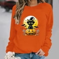 thumbnail image 1 of Heisall Womens Sweatshirts Long Sleeve Round Neck Loose Casual Halloween Print No Hood Autumn Winter 2025 New Arrival Fashion Sweatshirts, 1 of 6