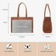 thumbnail image 5 of Bolsa para portátil LOVEVOOK para mujer, 15.6 pulgadas, piel impermeable, marrón, 5 of 7