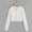 B_ White, variant on Mwjwdo Zip Up Hoodie Girls Cropped Casual Sweatshirts Kids Workout Long Sleeve Drawstring Hooded Jacket Crop Tops Gray 9 Years