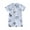 Gray, variant on Musuos Baby Boy's Dinosaur Print Swimsuit 0-3Y Short Sleeve Round Neck Half Zip Up Rash Guard Swimwear Infant Toddler Bathing Suit