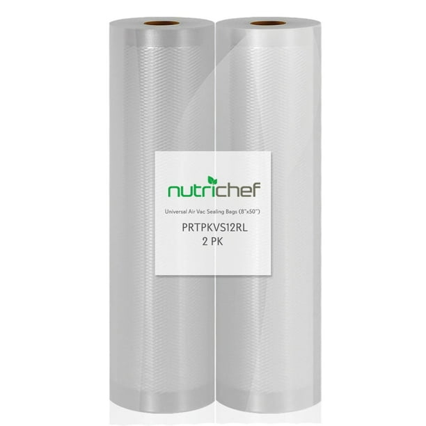 Nutrichef™ Universal 8inch Vacuum Sealer Bags (100 Feet)
