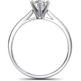 thumbnail image 4 of Elegant Engagement Ring 14K White Gold Over Brilliant Round Ring 6 Prong Moissanite Bridal Promise Ring, 4 of 4