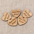thumbnail image 5 of 50pcs Wooden Hearts Scrapbooking Embellishments Crafts with Wood Grain, 5 of 7
