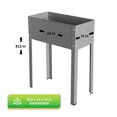 thumbnail image 2 of Bio Green Freising L Outdoor 24 x 12 x 32 Inch Elevated Steel Garden Flower Bed, 2 of 6
