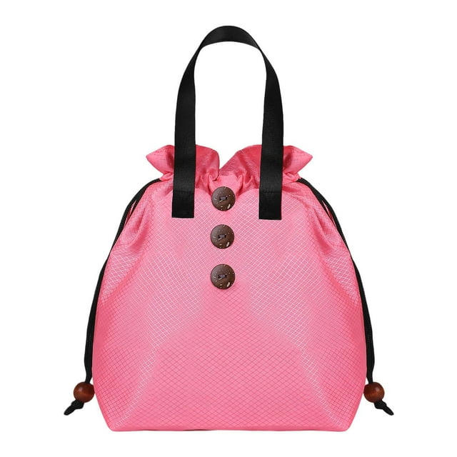 Ediodpoh Sac à Lunch Isolé pour le Travail et l'École Conteneur Alimentaire Thermique Réutilisable Étanche Sac à Lunch Rose