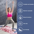 thumbnail image 2 of Peony Hot Yoga Mat Towel with Storage Bag, 72.8"x26.8", Suitable for Yoga, Pilates, Fitness, Gym Towel, 2 of 6