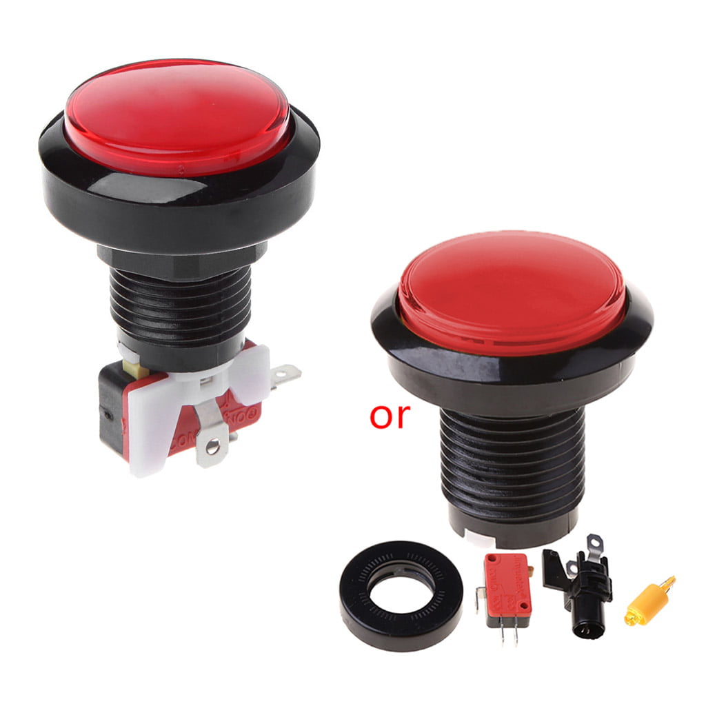 Red Plastic Dome Self-resetting Game Vending Machine Push Button Microswitch 