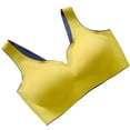 thumbnail image 3 of Sujetador sin costuras Sport Yoga Running Hacer subir Vest Underwire Soft Sleep Ropa interior de mujer, Amarillo, L Sweethay  AP001300-14B, 3 of 7