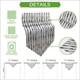 thumbnail image 5 of Black Stripes Table Runner Linen Burlap Table Runner 72 Inches Long Farmhouse Striped Modern Abstract Art Dresser Scarves for Kitchen Island Coffee Dining Room Party Wedding Holiday Decor 16"x72", 5 of 8
