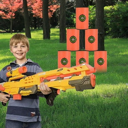 6Pcs Large Size EVA Soft Kids Toy Gun Bullet Targets,EVA Soft Targets, Gun Toy Targets