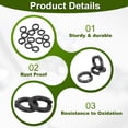 thumbnail image 3 of Split Lock Washer, Spring Lock Washer Stainless Steel Lock Washers Assortment Kit for Screws Bolts 4  50, 3 of 8