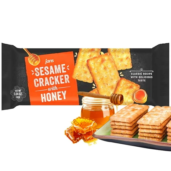 Jans Sesame Cracker with Honey 5.64 oz (Pack of 2)
