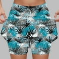 thumbnail image 2 of vigerkar Skorts for Women with Pockets Tummy Control Plus Size Skorts High Waist Athletic Sports Pants Skirt Casual Prints Shorts Blue, 4XL, 2 of 5
