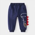 thumbnail image 2 of Child Boys Sweatpants Cute Sweatpants Wide Leg Sweatpants for Toddler Boys 3-7 Years Fall Winter Casual Wear Kids Sweatpants Size 5-6 Years, 2 of 4