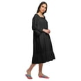 thumbnail image 5 of Moomaya Cotton A-Line Flared Sleepwear For Ladies WoMen's Nightdress, 5 of 6