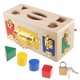 thumbnail image 1 of 1Set de madera geométrico desbloqueo juguete interactivo juguetes Montessori educativo bebé niño pequeño geometría sensorial juguete educativo, 1 of 3