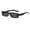 Black, variant on Women Men Fashion Retro Street Shot Glasses Unisex PC Frame Sunglasses