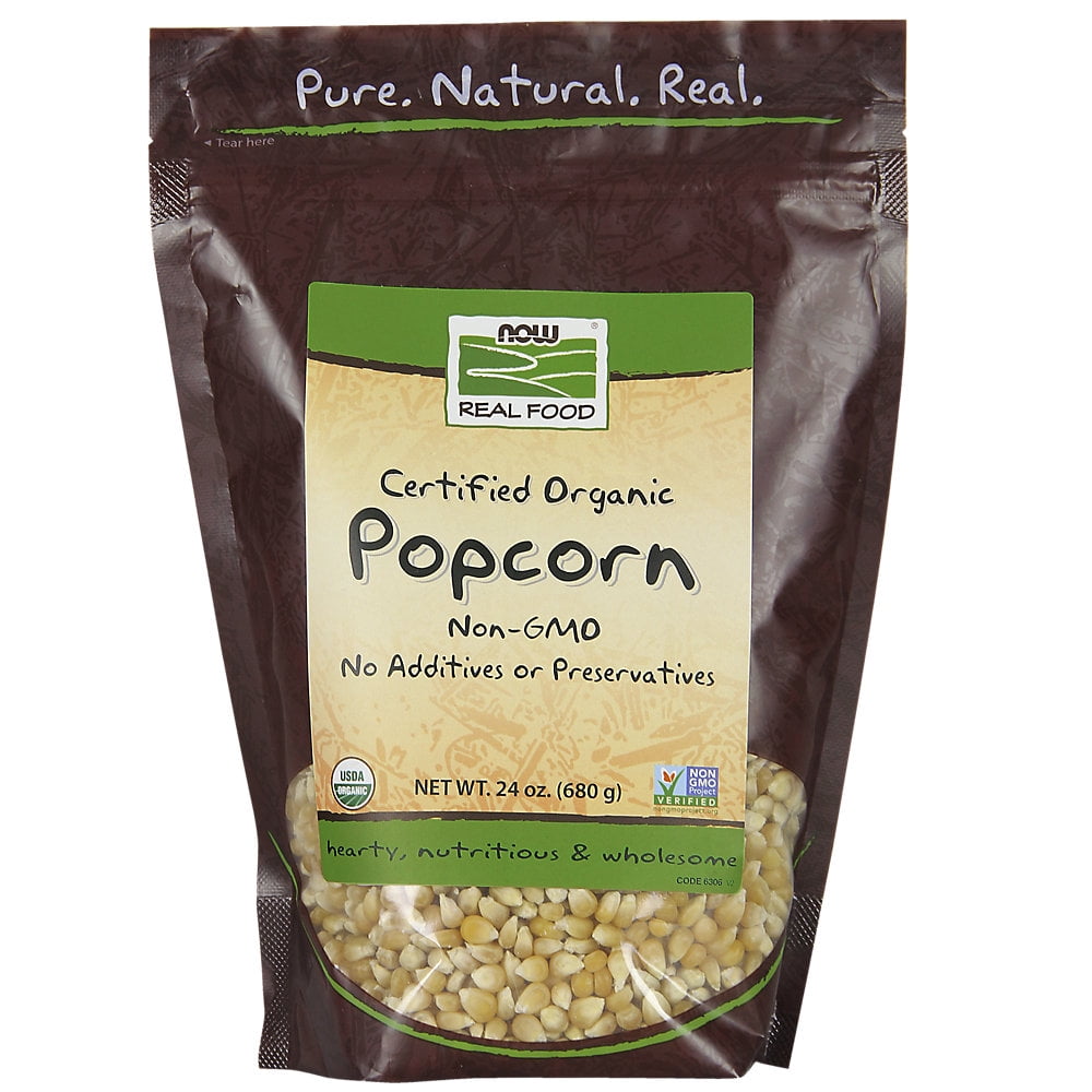 NOW Foods Organic Popcorn 24 oz Pkg