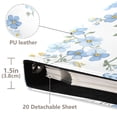 thumbnail image 3 of FORMRS 3 Ring Photo Album 4"x6" Self Adhesive Large Capacity PU Leather Cover, Forget Me Not, 3 of 8