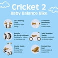 thumbnail image 3 of Bicicleta Balance Retrospec Cricket Baby Walker de 12 a 24 meses, 3 of 7