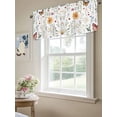 thumbnail image 6 of Spring Blossom Floral Curtain Valances for Windows, Farmhouse Butterfly Botanical Kitchen Valance Window Treatment, Light Filtering Block Curtains for Bathroom/Bedroom/Living Room 42'' x 18'', 6 of 9