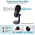 thumbnail image 2 of wqlpp-SoloCast Pop Filter- HyperX SoloCast Mic Foam Cover Windscreen, Prefect Microphone Cover Compatible with HyperX SoloCast to Reduce Noise, 2 of 4