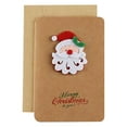 thumbnail image 1 of LSLJS Vintage Kraft Paper Christmas Greeting Card Blessing Gift Card with Envelope, Home Accessories, 1 of 9