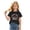 Black, variant on Girls Shirts Girls Youth Fashion Baseball Print Tee Shirt Print Crew Neck Short Sleeve Soft Blend Comfortable Casual Daily Wear White 9 Years-10 Years