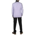 thumbnail image 2 of Adam Baker West End by Men's 9-3417 Slim Fit One Button Satin Shawl Collar 2-Piece Tuxedo Suit - Lavender-50S, 2 of 6