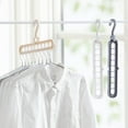 thumbnail image 3 of Space Saving Multi\-port Support Circle Clothes Hanger Clothes Drying Multifunction Plastic Scarf Clothes Hangers Storage Racks Green, 3 of 9